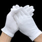 1-20pairs White Cotton Work Gloves for Clean Material Handling