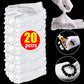 1-20pairs White Cotton Work Gloves for Clean Material Handling