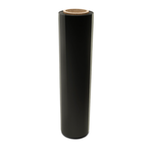 18" x 1500' Black Stretch Wrap - 80 Guage