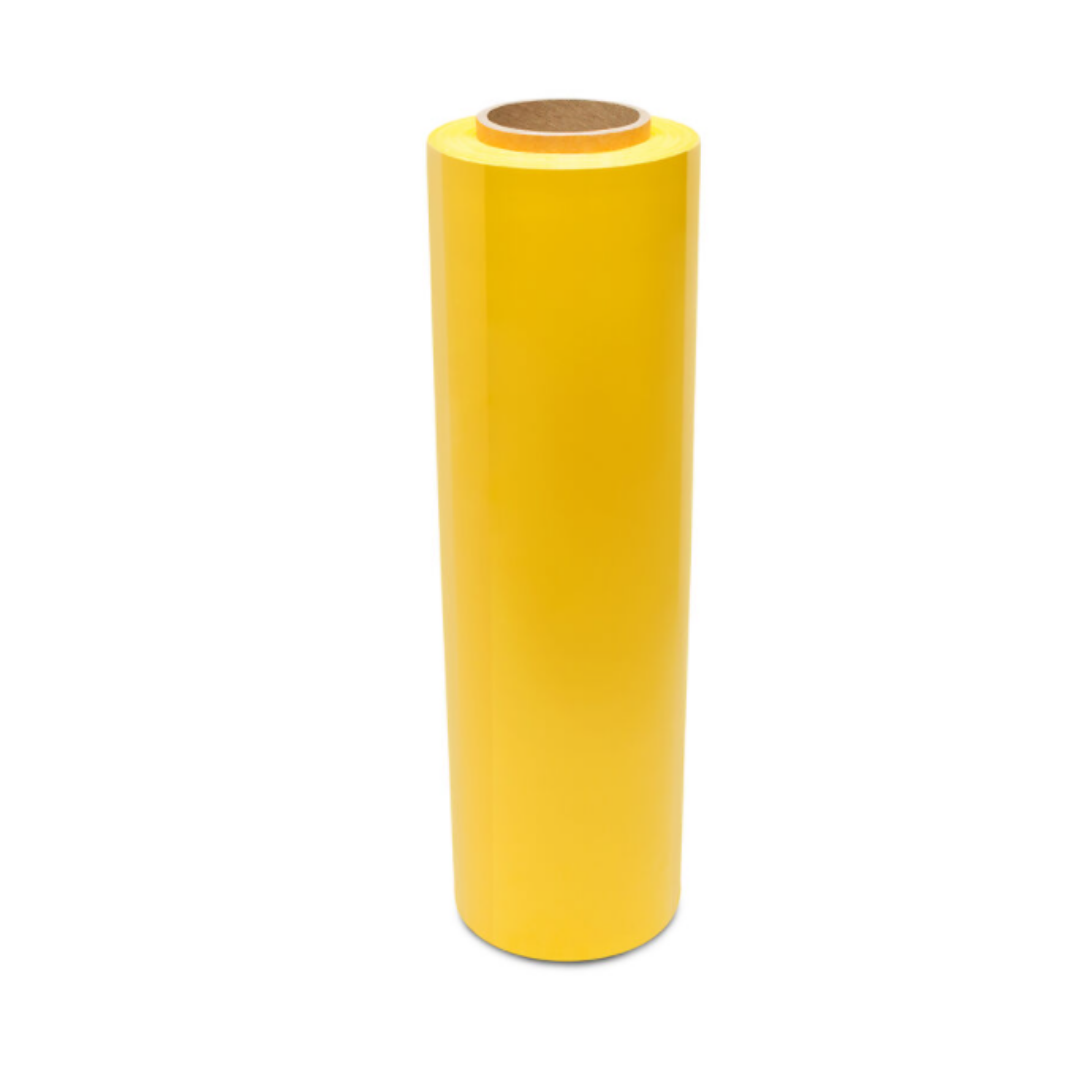 18" x 1500' Yellow Stretch Wrap - 80 Guage