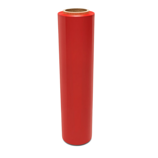 18" x 1500' Red Stretch Wrap - 80 Guage